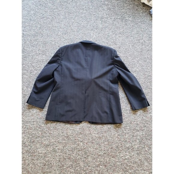 Navy Blue Pinstripe Suit - Picture 2 of 6